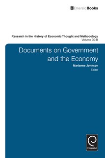 Front cover_Research in the History of Economic Thought and Methodology