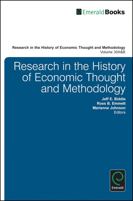 Front cover_Research in the History of Economic Thought and Methodology
