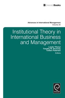 Couverture_Institutional Theory in International Business