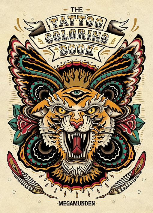 Front cover_The Tattoo Coloring Book