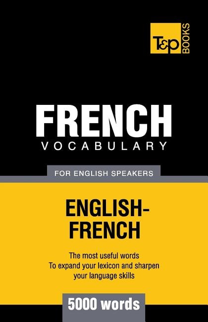 Front cover_French vocabulary for English speakers - 5000 words