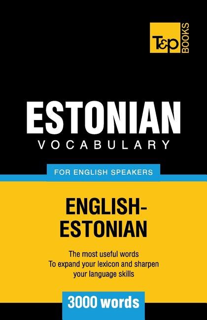 Couverture_Estonian vocabulary for English speakers - 3000 words