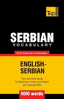 Front cover_Serbian vocabulary for English speakers - 9000 words