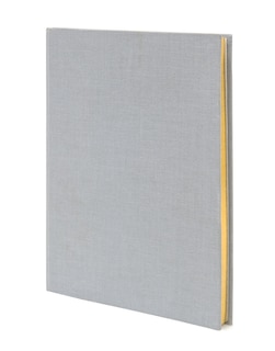 Weskin Lined Cloth Notebook - Grey Medium