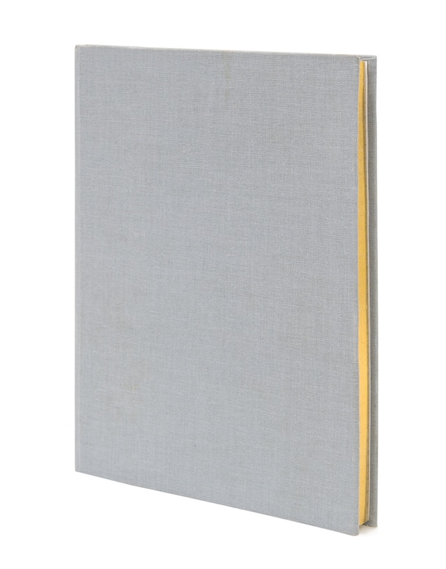 Weskin Lined Cloth Notebook - Grey Medium