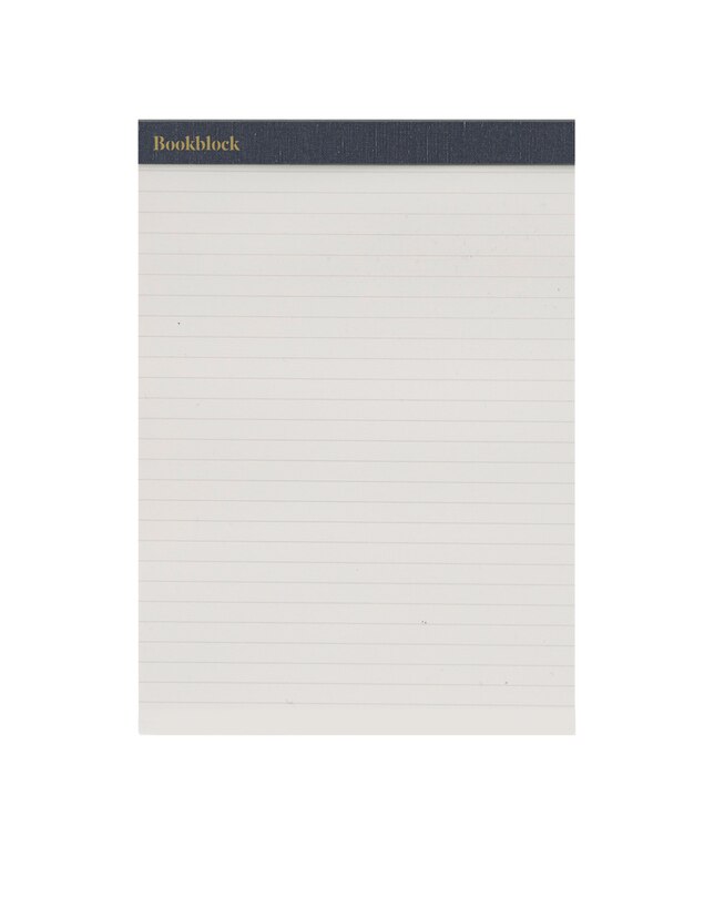 Weskin Lined Notepad - Navy Blue Small