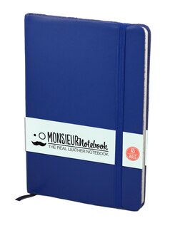 Monsieur Notebook Soft Leather Journal - Royal Blue Ruled Medium