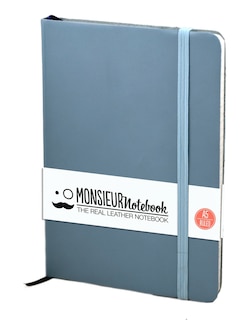 Front cover_Monsieur Notebook Soft Leather Journal - Baby Blue Ruled Medium