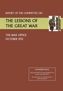 Front cover_Report of the Committee on the Lessons of the Great War
