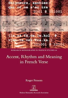 Front cover_Accent, Rhythm and Meaning in French Verse