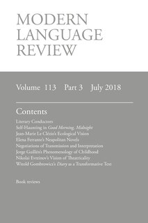 Couverture_Modern Language Review (113