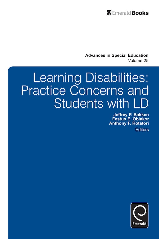 Front cover_Learning Disabilities