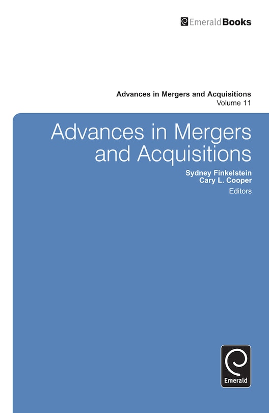 Couverture_Advances in Mergers and Acquisitions