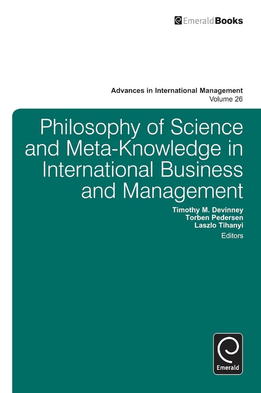 Front cover_Philosophy of Science and Meta-Knowledge in International Business and Management