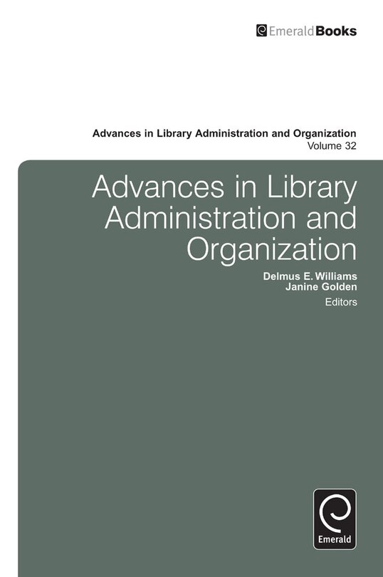 Front cover_Advances in Library Administration and Organization