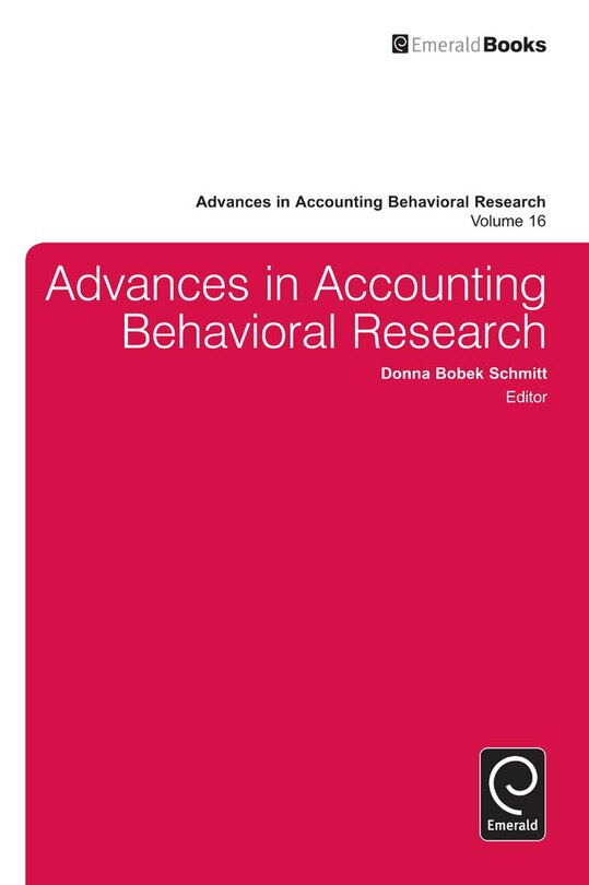Front cover_Advances in Accounting Behavioral Research