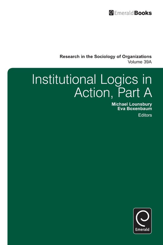 Front cover_Institutional Logics in Action