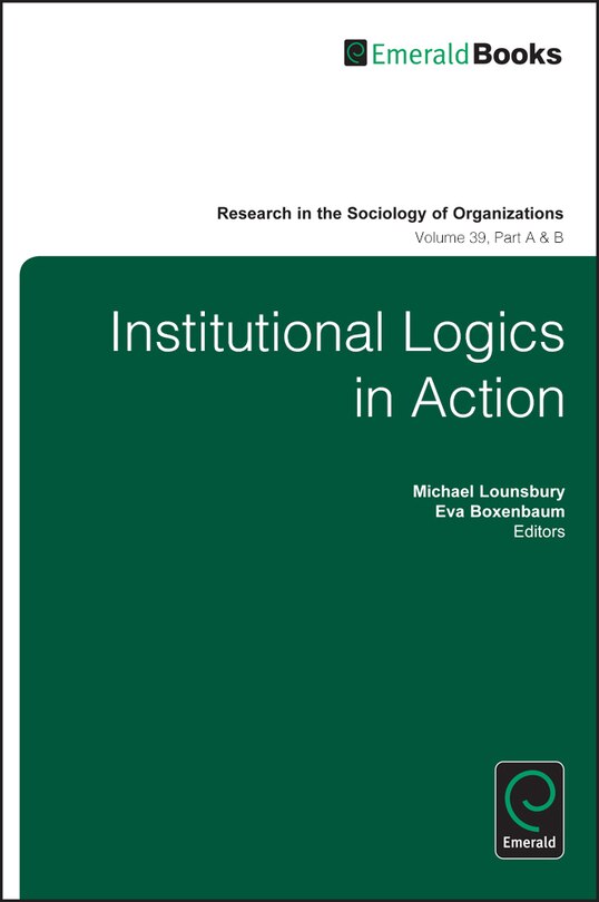 Front cover_Institutional Logics in Action