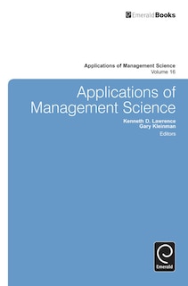 Couverture_Applications of Management Science