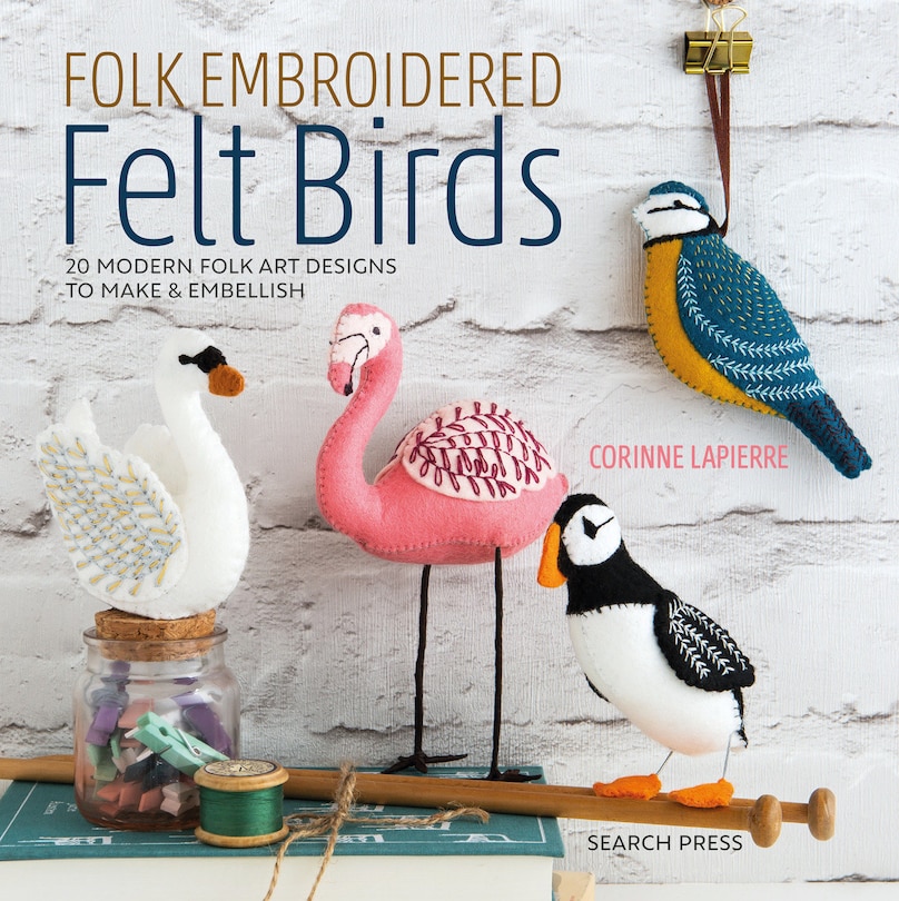 Front cover_Folk Embroidered Felt Birds