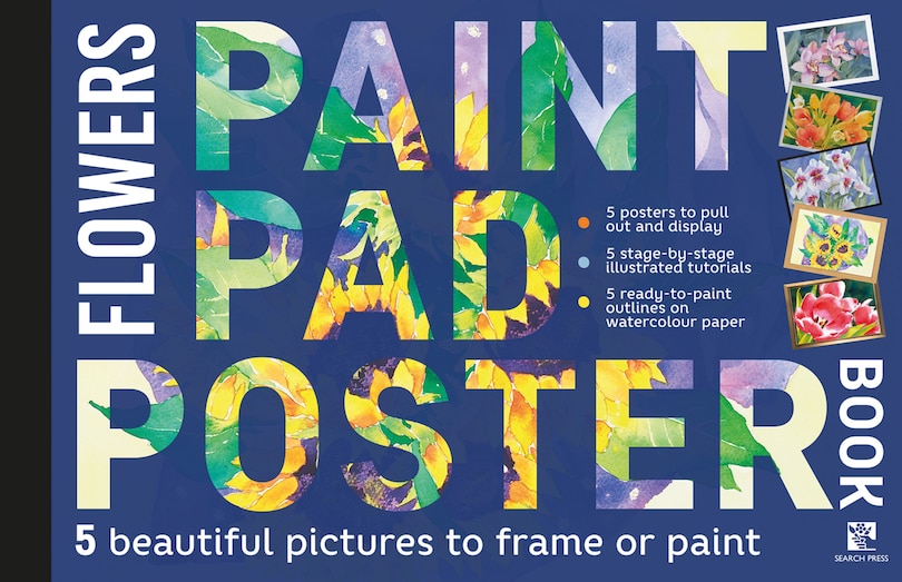 Front cover_Paint Pad Poster Book: Flowers