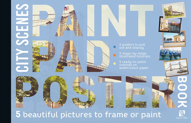 Couverture_Paint Pad Poster Book: City Scenes