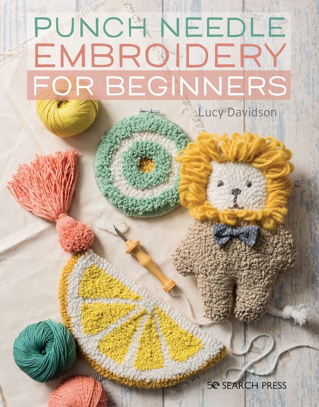 Front cover_Punch Needle Embroidery For Beginners