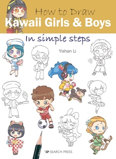 Front cover_How To Draw Kawaii Girls And Boys In Simple Steps