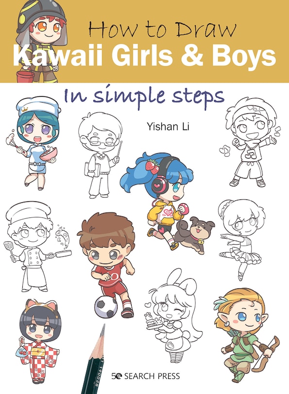 Front cover_How To Draw Kawaii Girls And Boys In Simple Steps