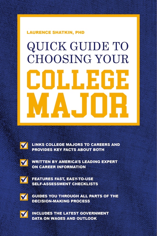 Couverture_Quick Guide To Choosing Your College Major