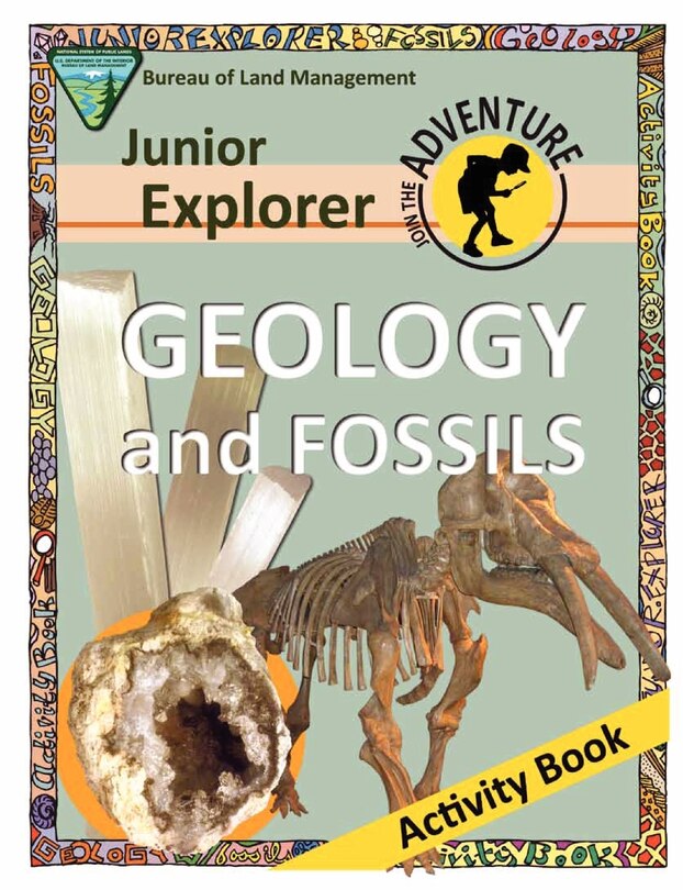 Front cover_Junior Explorer Geology and Fossils Activity Book