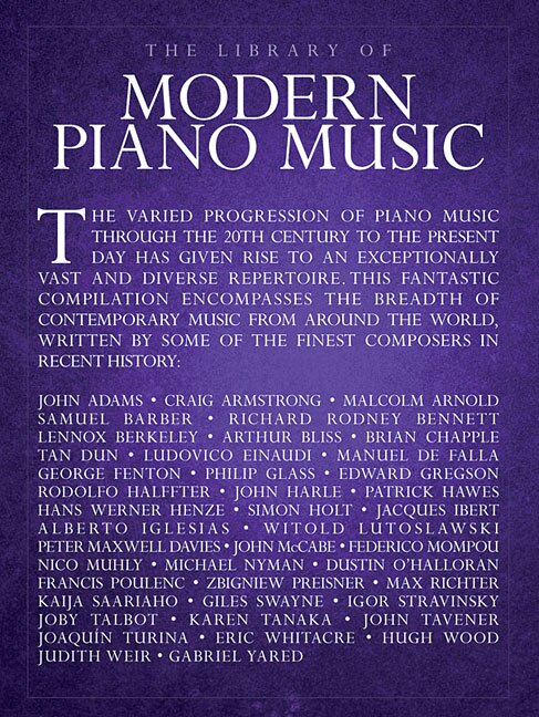 Front cover_The Library Of Modern Piano Music