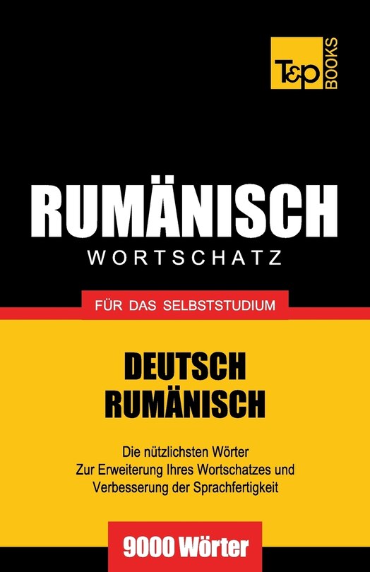 Front cover_Rumänischer Wortschatz für das Selbststudium - 9000 Wörter