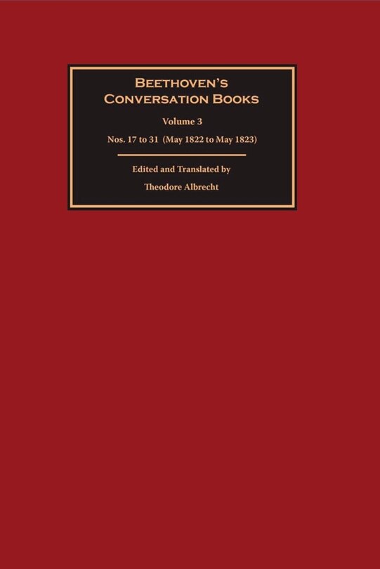 Couverture_Beethoven's Conversation Books Volume 3