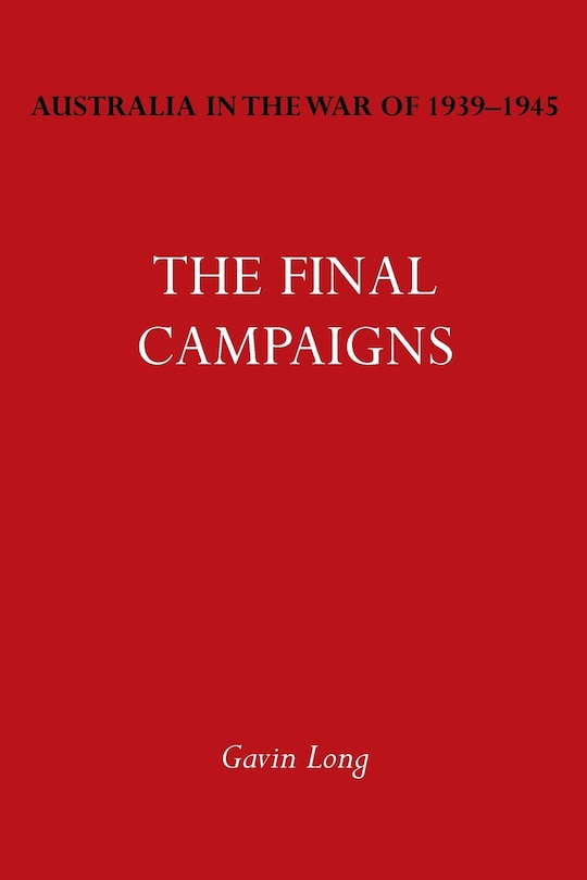 Couverture_Australia in the War of 1939-1945 Vol. VII