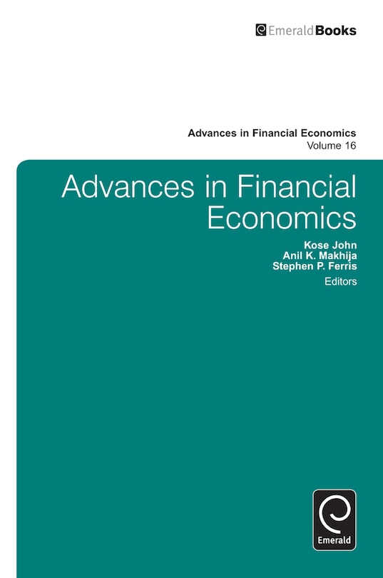 Front cover_Advances in Financial Economics