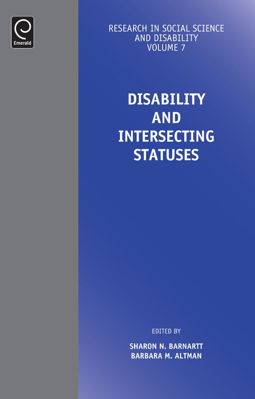 Front cover_Disability and Intersecting Statuses