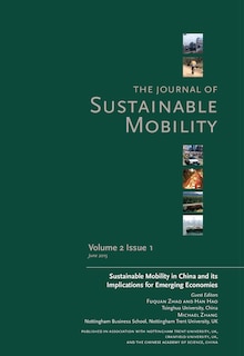 Couverture_Journal of Sustainable Mobility Vol. 2 Issue 1