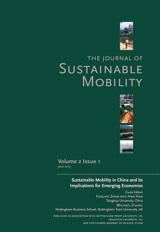 Couverture_Journal of Sustainable Mobility Vol. 2 Issue 1