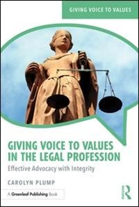 Front cover_Giving Voice To Values In The Legal Profession