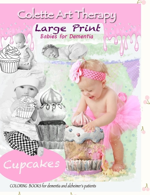 Front cover_Cupcakes Coloring Books for Dementia and Alzheimer's patients