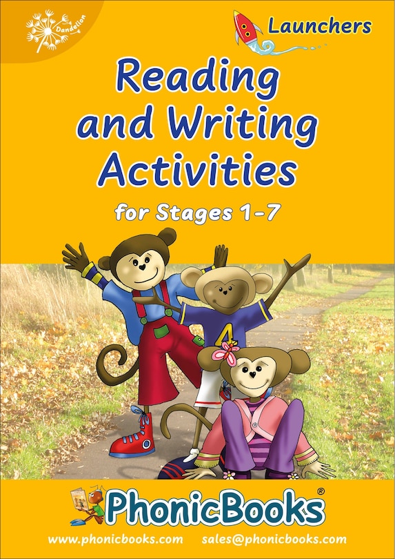 Front cover_Phonic Books Dandelion Launchers Reading and Writing Activities for Stages 1-7 Sam, Tam, Tim (Alphabet Code)