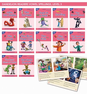 Front cover_Phonic Books Dandelion Readers Vowel Spellings Level 3 Jake, the Snake