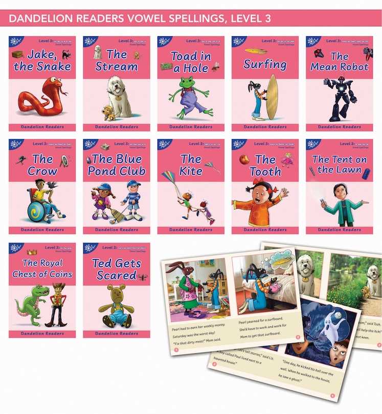Front cover_Phonic Books Dandelion Readers Vowel Spellings Level 3 Jake, the Snake