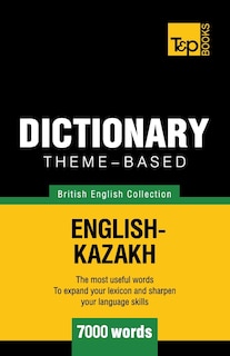 Front cover_Theme-based dictionary British English-Kazakh - 7000 words