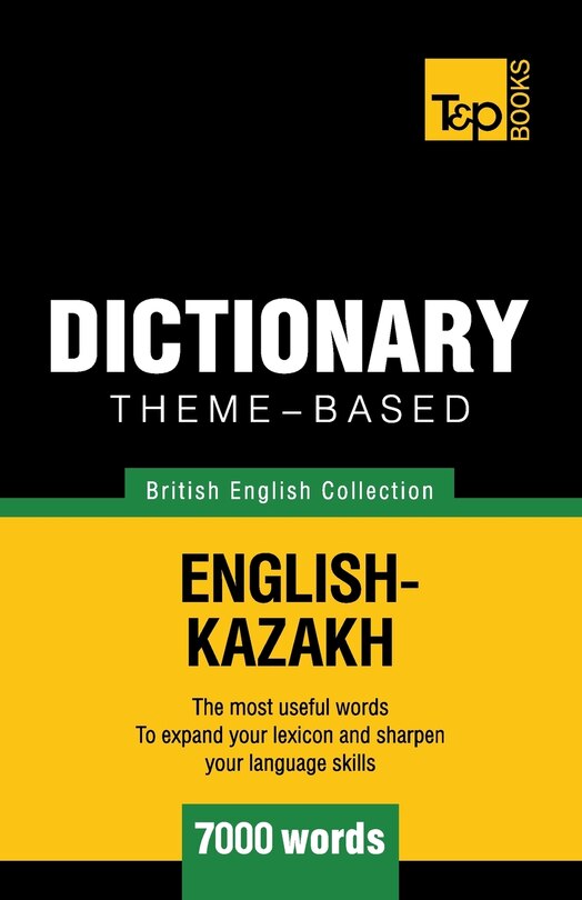 Front cover_Theme-based dictionary British English-Kazakh - 7000 words