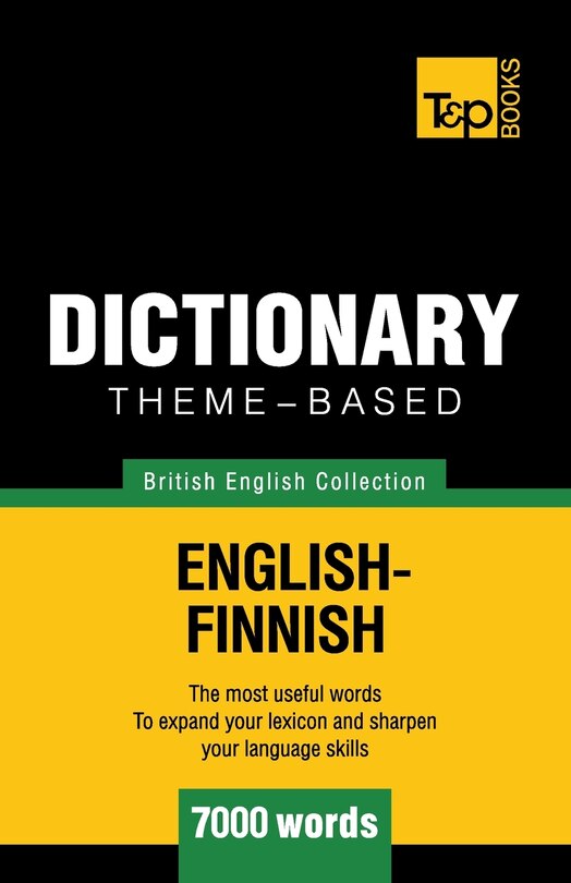 Front cover_Theme-based dictionary British English-Finnish - 7000 words