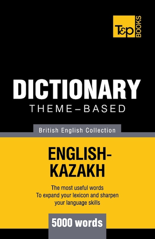 Couverture_Theme-based dictionary British English-Kazakh - 5000 words