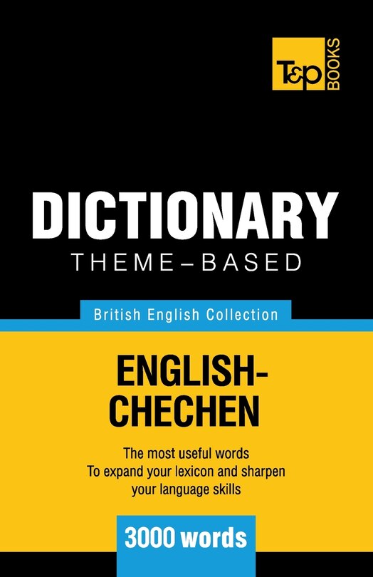 Front cover_Theme-based dictionary British English-Chechen - 3000 words