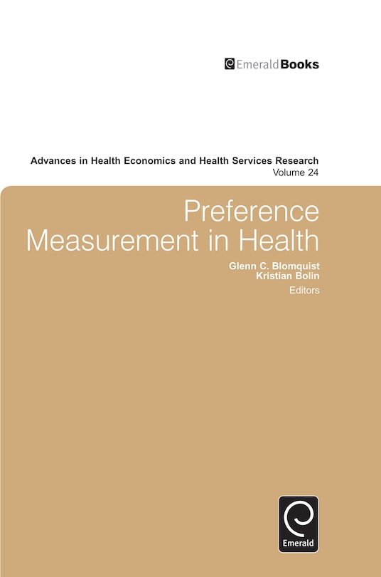 Front cover_Preference Measurement in Health